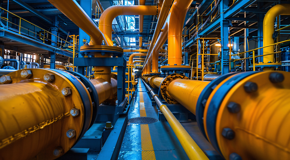 High-Pressure Gas Distribution Network